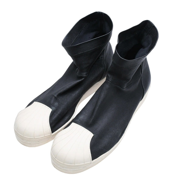 Adidas by Rick Owens アディダス バイ リックオウエンス SUPERSTAR スーパースター S82824/RR15S4823LSBM スニーカー 靴 美品 中古 4a008170