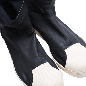 Adidas by Rick Owens アディダス バイ リックオウエンス SUPERSTAR スーパースター S82824/RR15S4823LSBM スニーカー 靴 美品 中古 4a008170