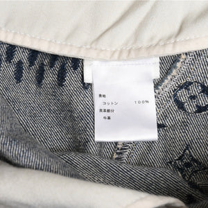 新品同様品 LOUIS VUITTON x NIGO ルイヴィトン ニゴ デニムパンツ ジャイアントダミエウェーブスモノグラム HJD10WUZC サイズ38 ブルー 4a008712