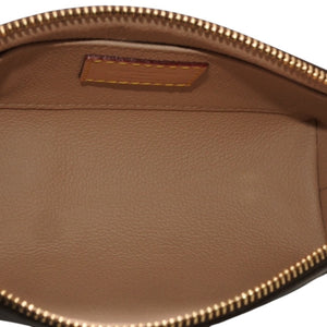 Like new LOUIS VUITTON Pochette Cosmetic PM Pouch M47515 Monogram Brown Gold hardware Used 4a000844