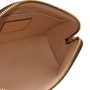 Like new LOUIS VUITTON Pochette Cosmetic PM Pouch M47515 Monogram Brown Gold hardware Used 4a000844