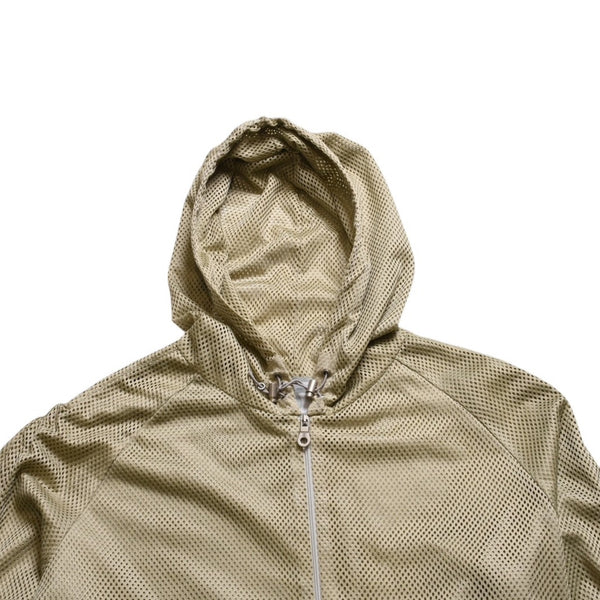 極美品 CHANEL シャネル スポーツライン パーカー P21081V12483 イタリア製 ポリエステル ベージュ サイズ42 中古 4a008771