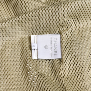 極美品 CHANEL シャネル スポーツライン パーカー P21081V12483 イタリア製 ポリエステル ベージュ サイズ42 中古 4a008771