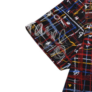 新品同様 CHANEL シャネル 半袖Tシャツ P80614K11706 サイズL ココマーク ラインストーン マルチカラー 総柄 中古 4a008733