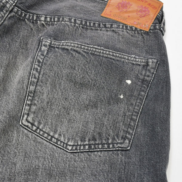 FULLCOUNT フルカウント デニムパンツ ワイド セルビッチデニム 0105BK コットン ブラック サイズ36 美品 中古 4a008751