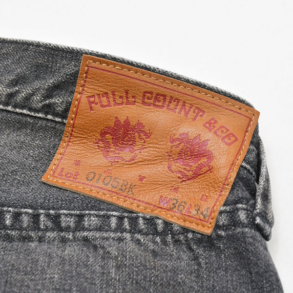 FULLCOUNT フルカウント デニムパンツ ワイド セルビッチデニム 0105BK コットン ブラック サイズ36 美品 中古 4a008751
