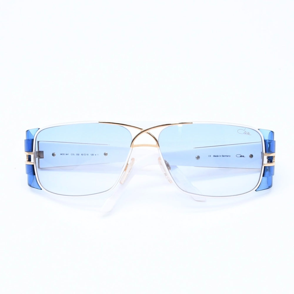 Mint condition CAZAL Legends sunglasses, Side Shield MOD941, metal acetate, white, gold hardware, size 62.◻15 Used 4a008765