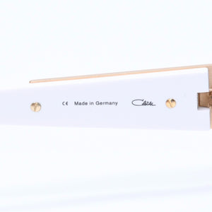 極美品 CAZAL カザール レジェンズ サングラス サイドシールド MOD941 メタル アセテート ホワイト ゴールド金具 サイズ62◻︎15 中古 4a008765