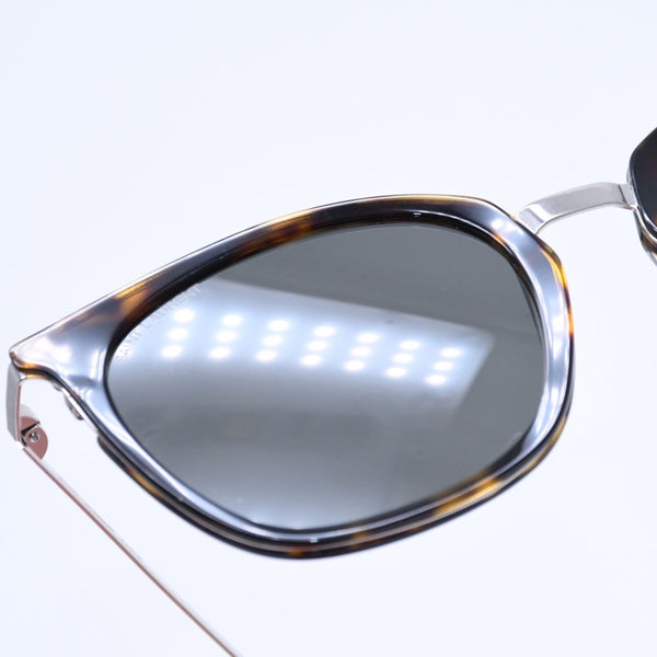 極美品 SAINT LAURENT サンローラン サングラス コンビネーション SL 375 SLIM ブラウン シルバー金具 中古 4a009204