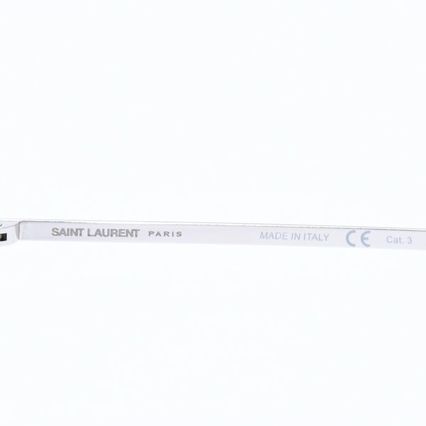 極美品 SAINT LAURENT サンローラン サングラス コンビネーション SL 375 SLIM ブラウン シルバー金具 中古 4a009204