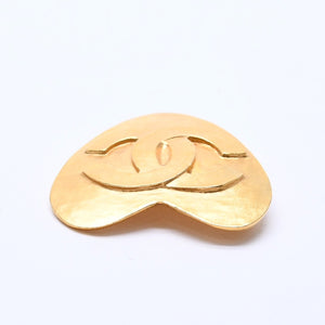 極美品 CHANEL シャネル ヴィンテージ ココマーク ハートブローチ 95P刻印 16.98g ゴールド金具 中古 4c061220