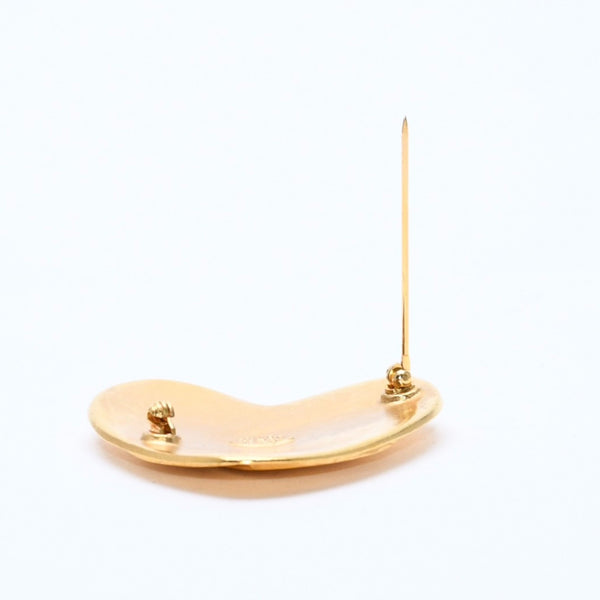 極美品 CHANEL シャネル ヴィンテージ ココマーク ハートブローチ 95P刻印 16.98g ゴールド金具 中古 4c061220