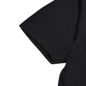 極美品 CHROME HEARTS クロムハーツ ネックロゴ 半袖Tシャツ サイズL スクロールラベルロゴ ブラック 新型 中古 4a009200
