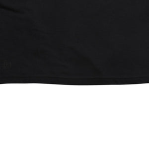 極美品 CHROME HEARTS クロムハーツ ネックロゴ 半袖Tシャツ サイズL スクロールラベルロゴ ブラック 新型 中古 4a009200