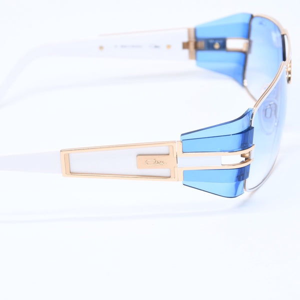 極美品 CAZAL カザール レジェンズ サングラス サイドシールド MOD941 メタル アセテート ホワイト ゴールド金具 サイズ62◻︎15 中古 4a008765