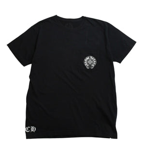 極美品 CHROME HEARTS クロムハーツ THE HEROES PROJECT ザ ヒーローズプロジェクト 半袖Tシャツ サイズL ブラック 中古 4a009185