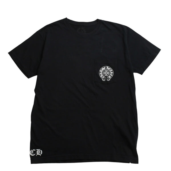 極美品 CHROME HEARTS クロムハーツ THE HEROES PROJECT ザ ヒーローズプロジェクト 半袖Tシャツ サイズL ブラック 中古 4a009185