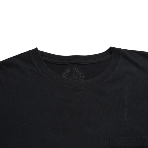 極美品 CHROME HEARTS クロムハーツ THE HEROES PROJECT ザ ヒーローズプロジェクト 半袖Tシャツ サイズL ブラック 中古 4a009185