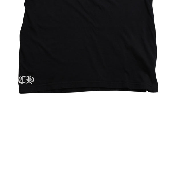 極美品 CHROME HEARTS クロムハーツ THE HEROES PROJECT ザ ヒーローズプロジェクト 半袖Tシャツ サイズL ブラック 中古 4a009185