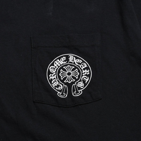 極美品 CHROME HEARTS クロムハーツ THE HEROES PROJECT ザ ヒーローズプロジェクト 半袖Tシャツ サイズL ブラック 中古 4a009185