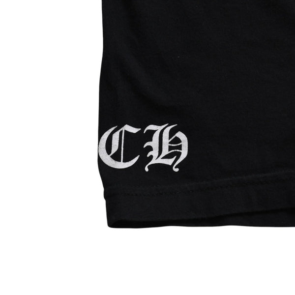 極美品 CHROME HEARTS クロムハーツ THE HEROES PROJECT ザ ヒーローズプロジェクト 半袖Tシャツ サイズL ブラック 中古 4a009185