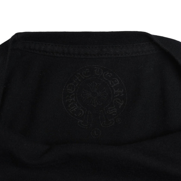 極美品 CHROME HEARTS クロムハーツ THE HEROES PROJECT ザ ヒーローズプロジェクト 半袖Tシャツ サイズL ブラック 中古 4a009185