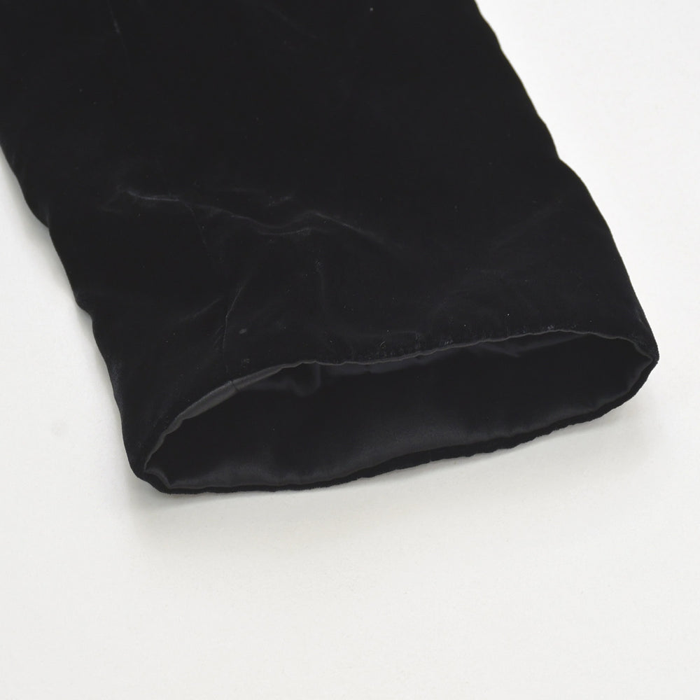 Very Good Condition GIORGIO ARMANI Long Coat Made in Italy Velor Black Size 38 Used 4a008768