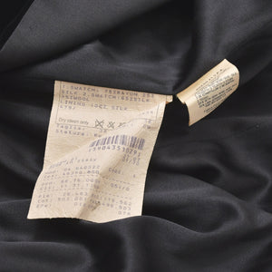 極美品 GIORGIO ARMANI ジョルジオアルマーニ ロングコート イタリア製 ベロア ブラック サイズ38 中古 4a008768