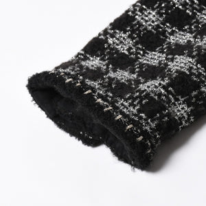極美品 CHANEL シャネル ツイードジャケット ジャケット 11AW グリポワボタン ブラック シルバー P42260V30806 サイズ50 中古 4a008655