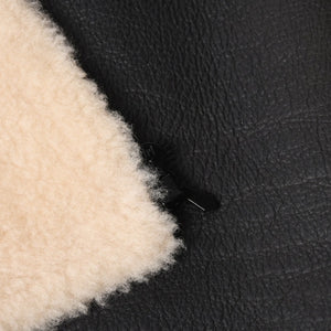 極美品 CHANEL シャネル ムートンジャケット ジャケット Shearling Jacket シアリングジャケット P24654V01741 サイズ50 グレー ブラック 中古 4a008724