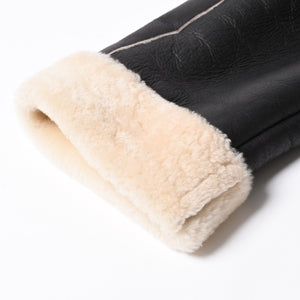 極美品 CHANEL シャネル ムートンジャケット ジャケット Shearling Jacket シアリングジャケット P24654V01741 サイズ50 グレー ブラック 中古 4a008724