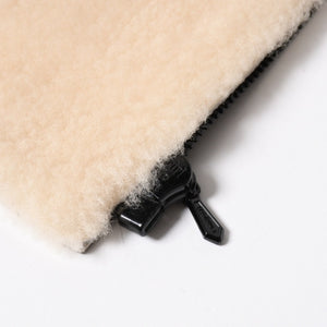 極美品 CHANEL シャネル ムートンジャケット ジャケット Shearling Jacket シアリングジャケット P24654V01741 サイズ50 グレー ブラック 中古 4a008724