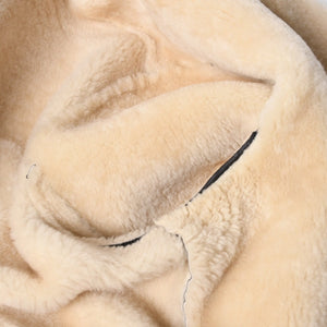 極美品 CHANEL シャネル ムートンジャケット ジャケット Shearling Jacket シアリングジャケット P24654V01741 サイズ50 グレー ブラック 中古 4a008724