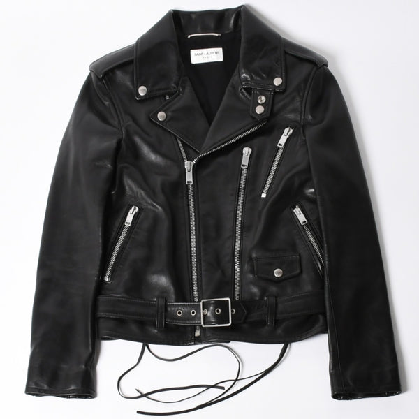 極美品 SAINT LAURENT PARIS サンローラン パリ エディ期 L17 クラシックモーターサイクルライダースジャケット サイズ40 中古 4a008897