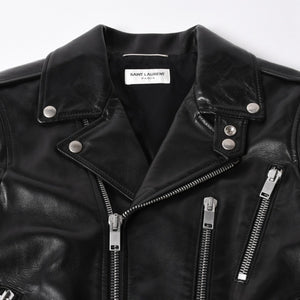 極美品 SAINT LAURENT PARIS サンローラン パリ エディ期 L17 クラシックモーターサイクルライダースジャケット サイズ40 中古 4a008897