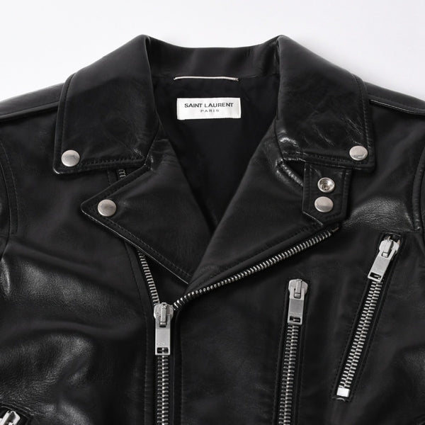 極美品 SAINT LAURENT PARIS サンローラン パリ エディ期 L17 クラシックモーターサイクルライダースジャケット サイズ40 中古 4a008897
