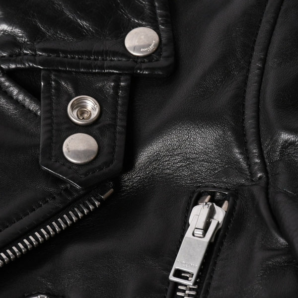 極美品 SAINT LAURENT PARIS サンローラン パリ エディ期 L17 クラシックモーターサイクルライダースジャケット サイズ40 中古 4a008897