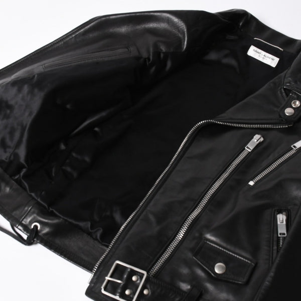 極美品 SAINT LAURENT PARIS サンローラン パリ エディ期 L17 クラシックモーターサイクルライダースジャケット サイズ40 中古 4a008897
