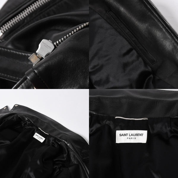 極美品 SAINT LAURENT PARIS サンローラン パリ エディ期 L17 クラシックモーターサイクルライダースジャケット サイズ40 中古 4a008897