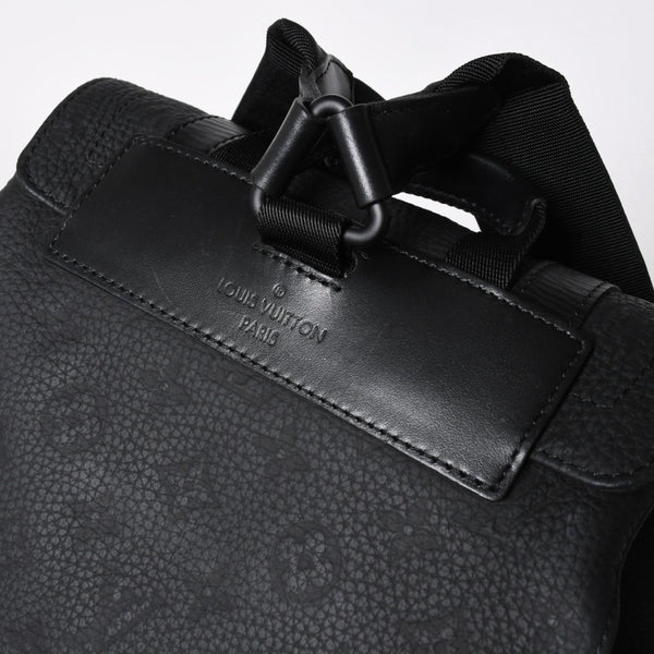 極美品 LOUISVUITTON ルイヴィトン クリストファー MM リュックサック M55699 トリヨンレザー ブラック シルバー金具 中古 4a008381