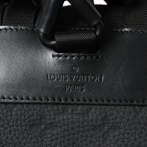極美品 LOUISVUITTON ルイヴィトン クリストファー MM リュックサック M55699 トリヨンレザー ブラック シルバー金具 中古 4a008381