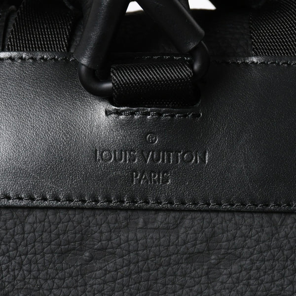 極美品 LOUISVUITTON ルイヴィトン クリストファー MM リュックサック M55699 トリヨンレザー ブラック シルバー金具 中古 4a008381