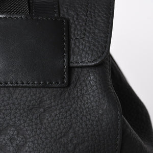 極美品 LOUISVUITTON ルイヴィトン クリストファー MM リュックサック M55699 トリヨンレザー ブラック シルバー金具 中古 4a008381