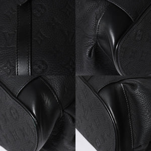 極美品 LOUISVUITTON ルイヴィトン クリストファー MM リュックサック M55699 トリヨンレザー ブラック シルバー金具 中古 4a008381