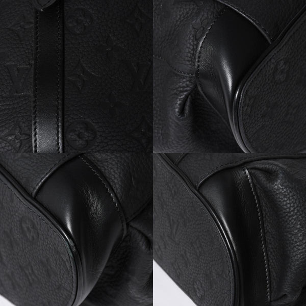 極美品 LOUISVUITTON ルイヴィトン クリストファー MM リュックサック M55699 トリヨンレザー ブラック シルバー金具 中古 4a008381