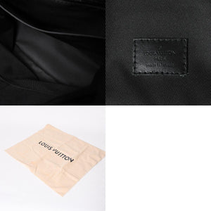 極美品 LOUISVUITTON ルイヴィトン クリストファー MM リュックサック M55699 トリヨンレザー ブラック シルバー金具 中古 4a008381