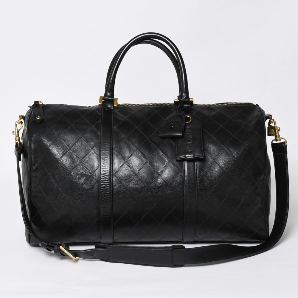 CHANEL シャネル ビコローレ ボストンバッグ ココマーク 2way マトラッセ ボストンバッグ 1番台 ショルダーバッグ ゴールド金具 美品 中古 4a008670