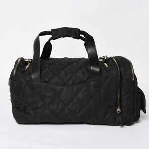 新品同様品 CHANEL シャネル ココネージュ ツーインワン ダッフルバッグ ボストンバッグ ランダム番台 ショルダー リュック 3way ブラック 中古 4a008669