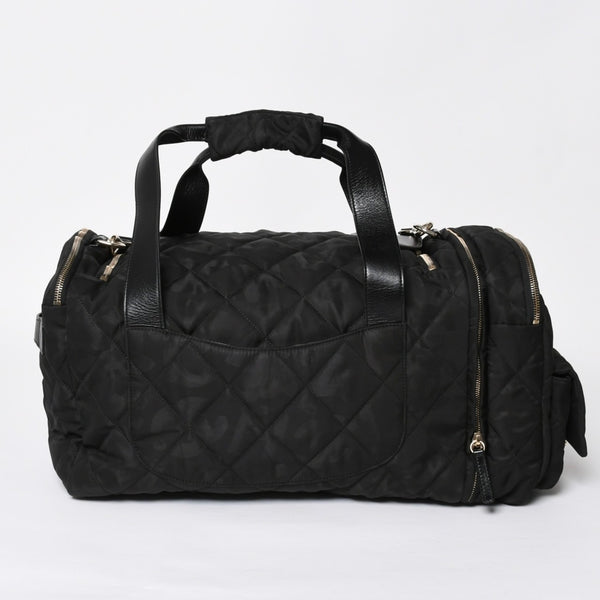 新品同様品 CHANEL シャネル ココネージュ ツーインワン ダッフルバッグ ボストンバッグ ランダム番台 ショルダー リュック 3way ブラック 中古 4a008669