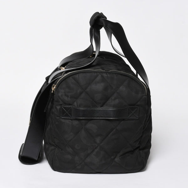 新品同様品 CHANEL シャネル ココネージュ ツーインワン ダッフルバッグ ボストンバッグ ランダム番台 ショルダー リュック 3way ブラック 中古 4a008669